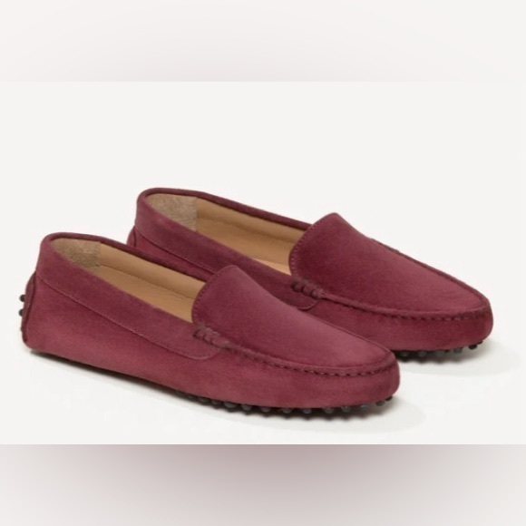 M. Gemi Shoes - M. GEMI THE FELIZE SUEDE DRIVING SHOE MOCCASIN LOAFER BURGUNDY WOMENS SZ 39